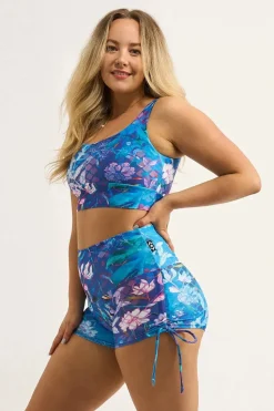 Mermaid Mafia Performance - High Waisted Tie Side Booty Shorts