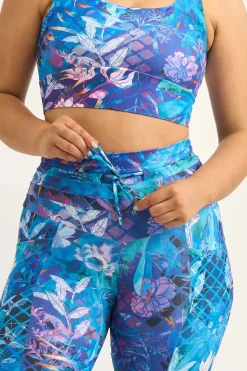 Mermaid Mafia Performance - Pocket Booty Shaper Drawstring Capri Leggings