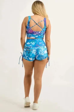 Mermaid Mafia Performance - High Waisted Tie Side Booty Shorts