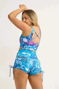 Mermaid Mafia Performance - High Waisted Tie Side Booty Shorts