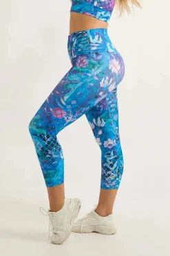 Mermaid Mafia Performance - Tummy Control High Waisted Capri Leggings