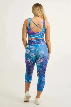 Mermaid Mafia Performance - Panel Pocket Drawstring Capri Leggings
