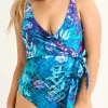 Mermaid Mafia Silky - Wrap One Piece W/ Extra Coverage Bottoms