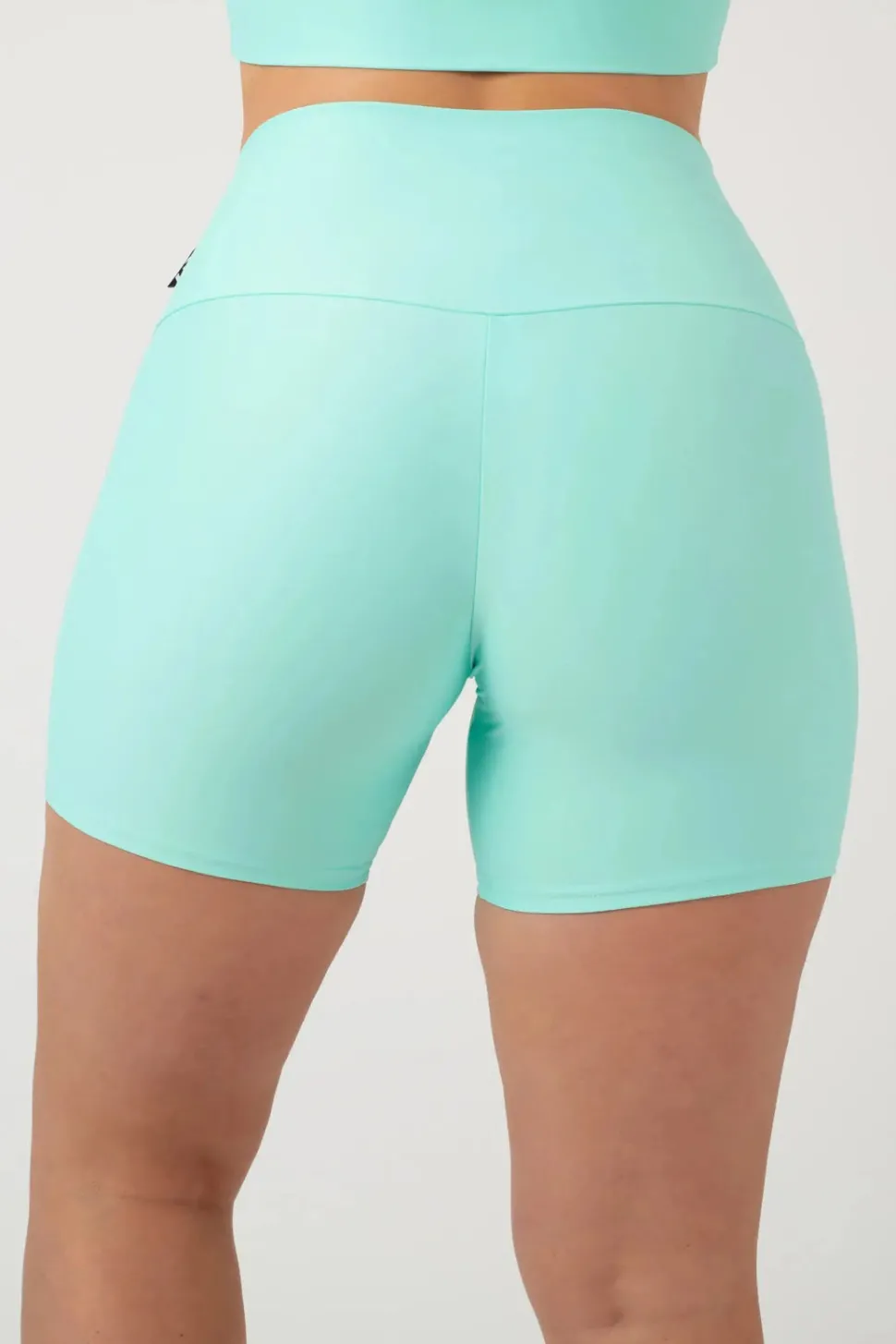 Mint Performance - High Waisted Booty Shorts