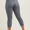 Monogram Black Performance - Luxe High Waisted Capri Leggings