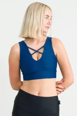 Navy Performance - Reversible Comfort Crop Top