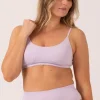 Pastel Lilac Rib Seam Free - Strappy Bralette