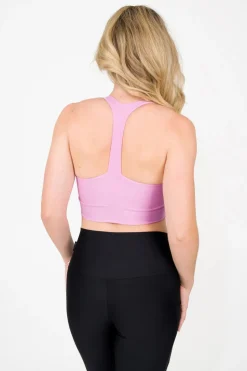 Pastel Pink Performance - T Back Comfort Crop Top