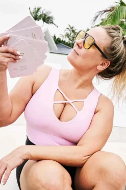Pastel Pink Performance - Reversible Comfort Crop Top