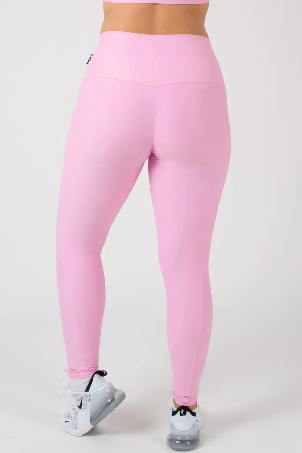 Pastel Pink Performance - Panel Pocket High Waisted Leggings