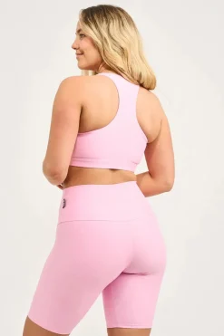 Pastel Pink Performance - Cross Over Crop