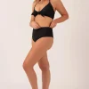 Performance Bralette Bikini Top - Black