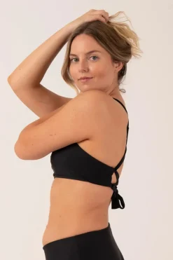 Performance Cross Over Bikini Top - Black