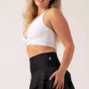 Performance High Waisted Ruffle Skort - Black