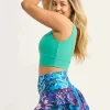 Performance High Waisted Ruffle Skort - Mermaid Mafia