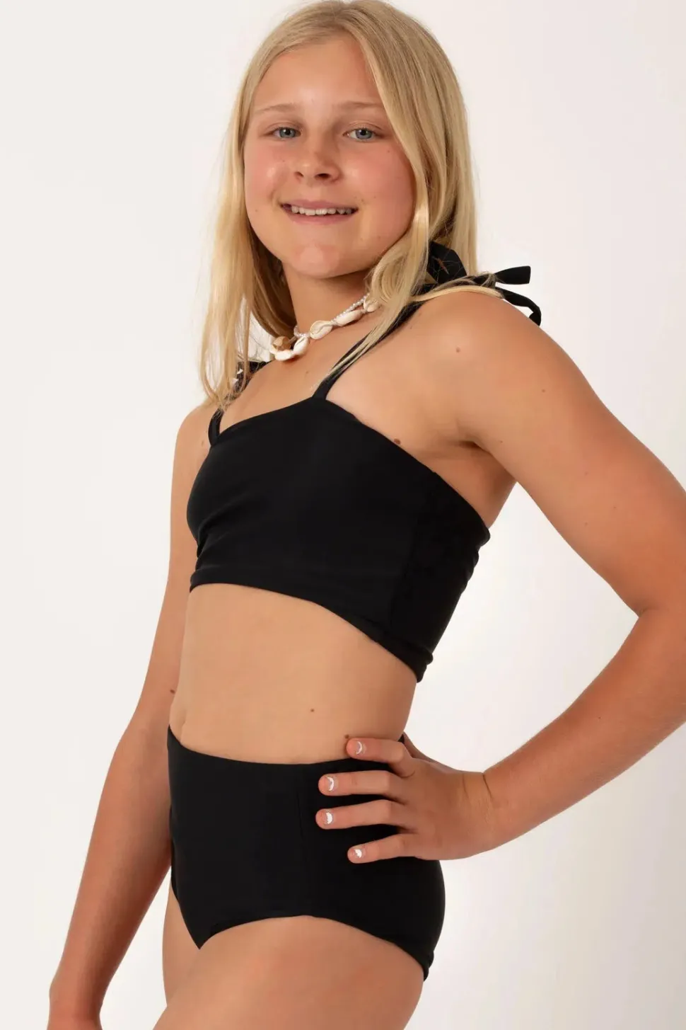 Performance Kids Bikini Top - Black