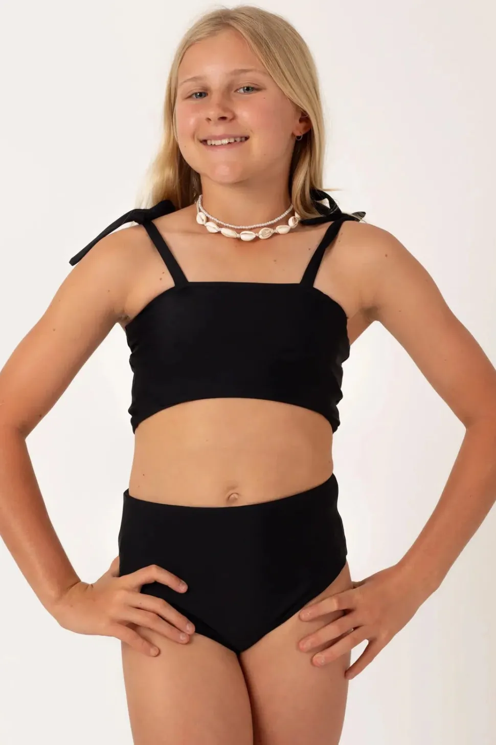Performance Kids Bikini Top - Black