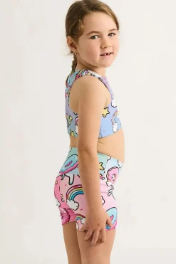 Performance Kids Booty Shorts - Unicorn