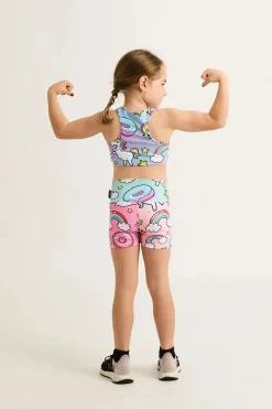 Performance Kids Booty Shorts - Unicorn