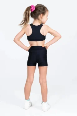 Performance Kids Booty Shorts - Black