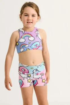 Performance Kids Booty Shorts - Unicorn
