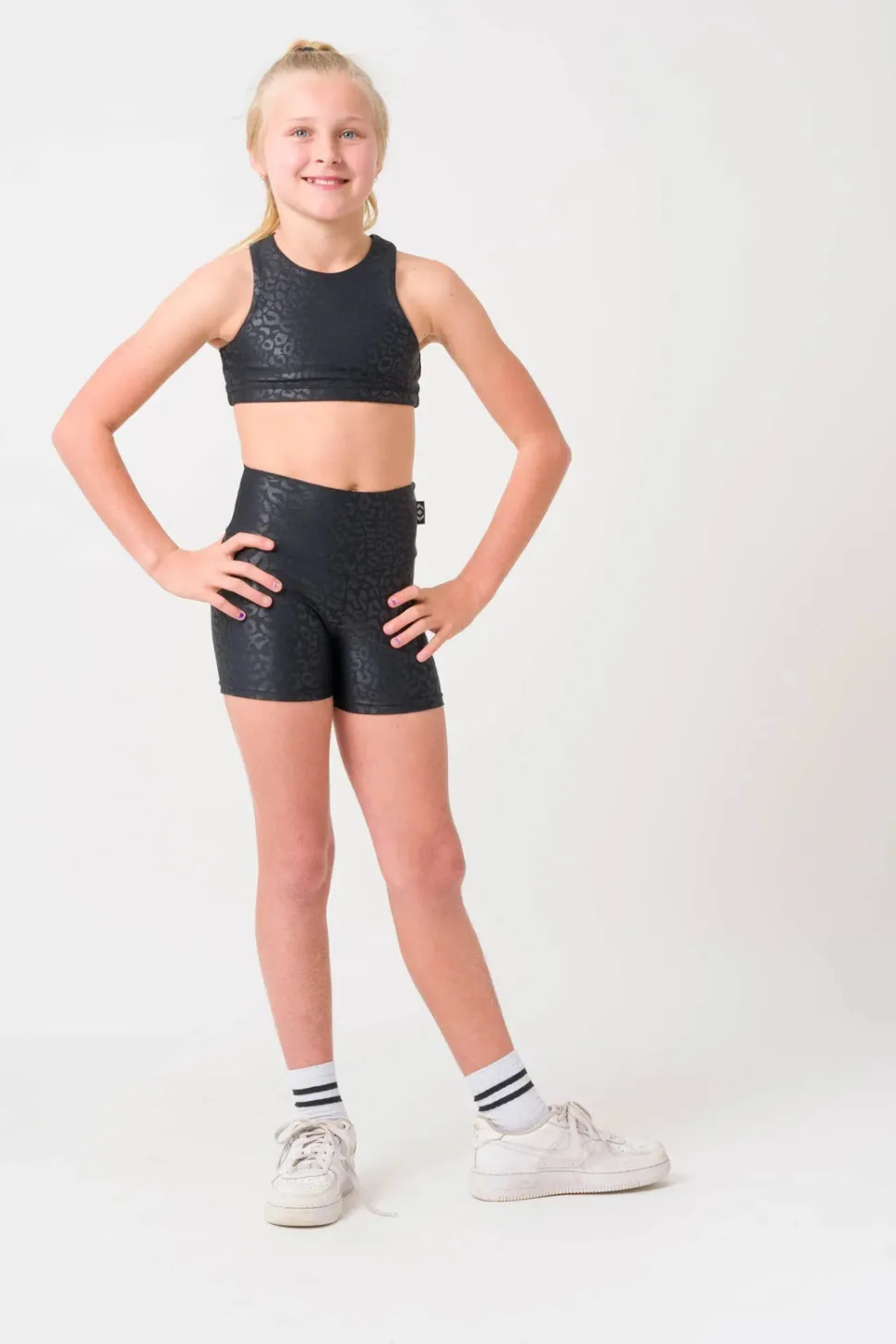Performance Kids Booty Shorts - Black Exotic Touch Jag