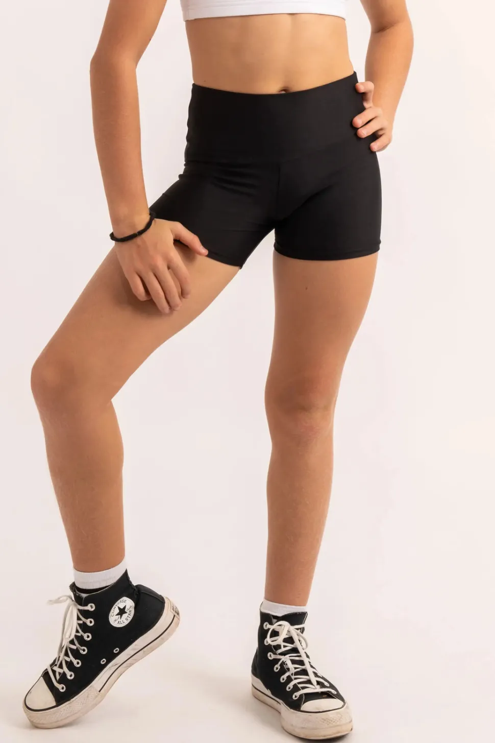 Performance Kids Booty Shorts - Black