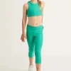 Performance Kids Capris - Jade