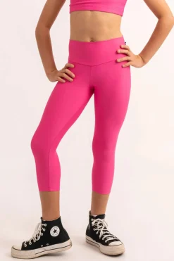 Performance Kids Capris - Candy Pink