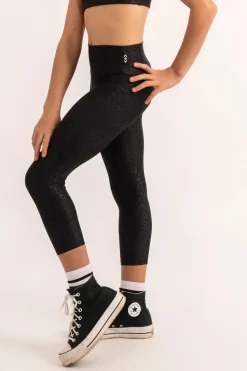 Performance Kids Capris - Black Exotic Touch Jag