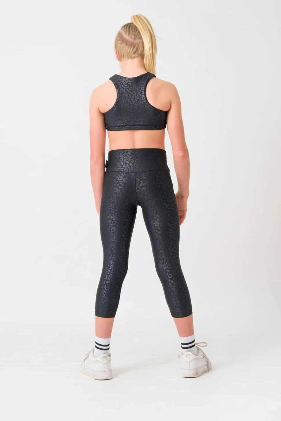 Performance Kids Capris - Black Exotic Touch Jag