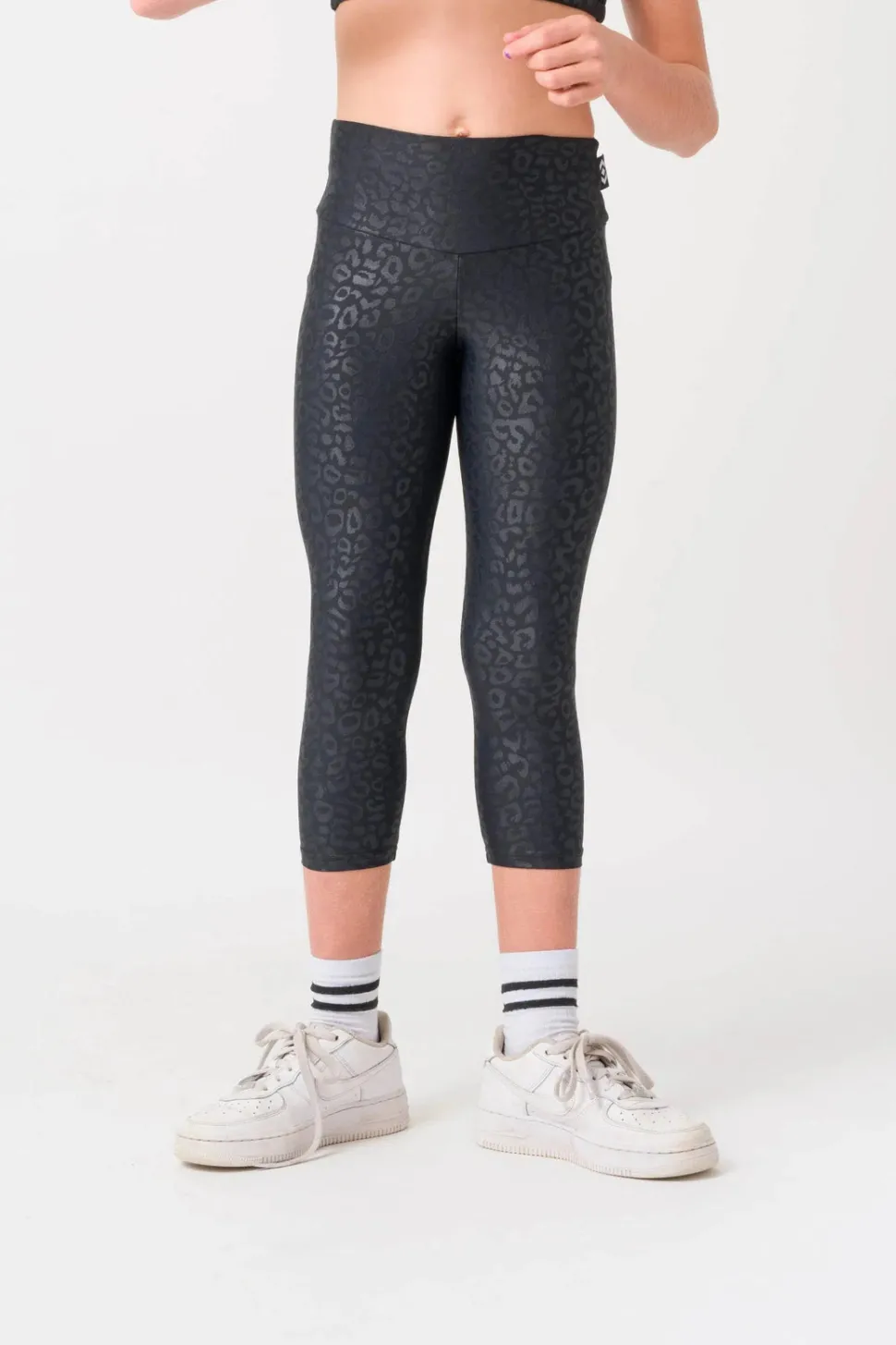 Performance Kids Capris - Black Exotic Touch Jag