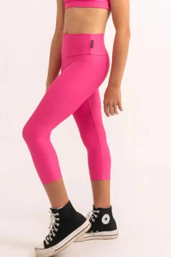 Performance Kids Capris - Candy Pink