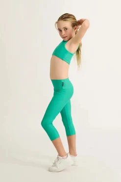 Performance Kids Capris - Jade