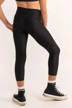 Performance Kids Capris - Black Exotic Touch Jag