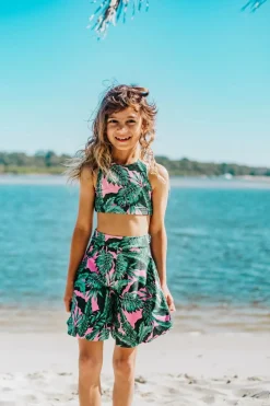 Performance Kids Crop Top - Leaf Your Mark