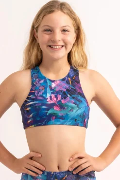 Performance Kids Crop Top - Mermaid Mafia