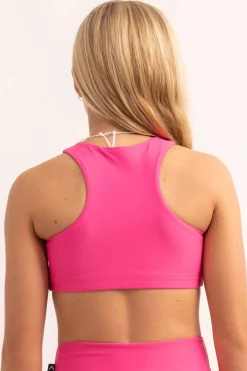 Performance Kids Crop Top - Candy Pink