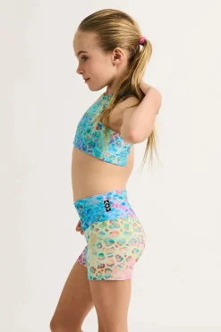 Performance Kids Crop Top - Mermaid Jag