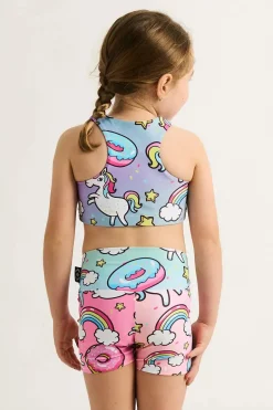 Performance Kids Crop Top - Unicorn