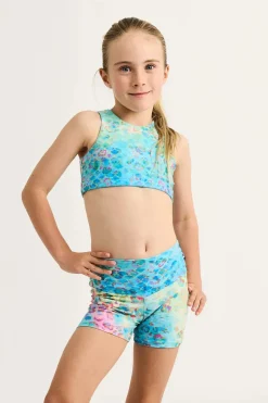 Performance Kids Crop Top - Mermaid Jag