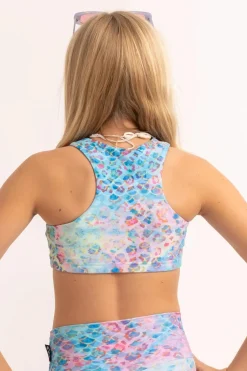 Performance Kids Crop Top - Mermaid Jag