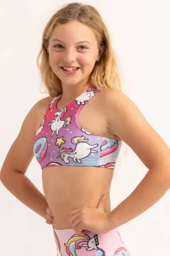 Performance Kids Crop Top - Unicorn