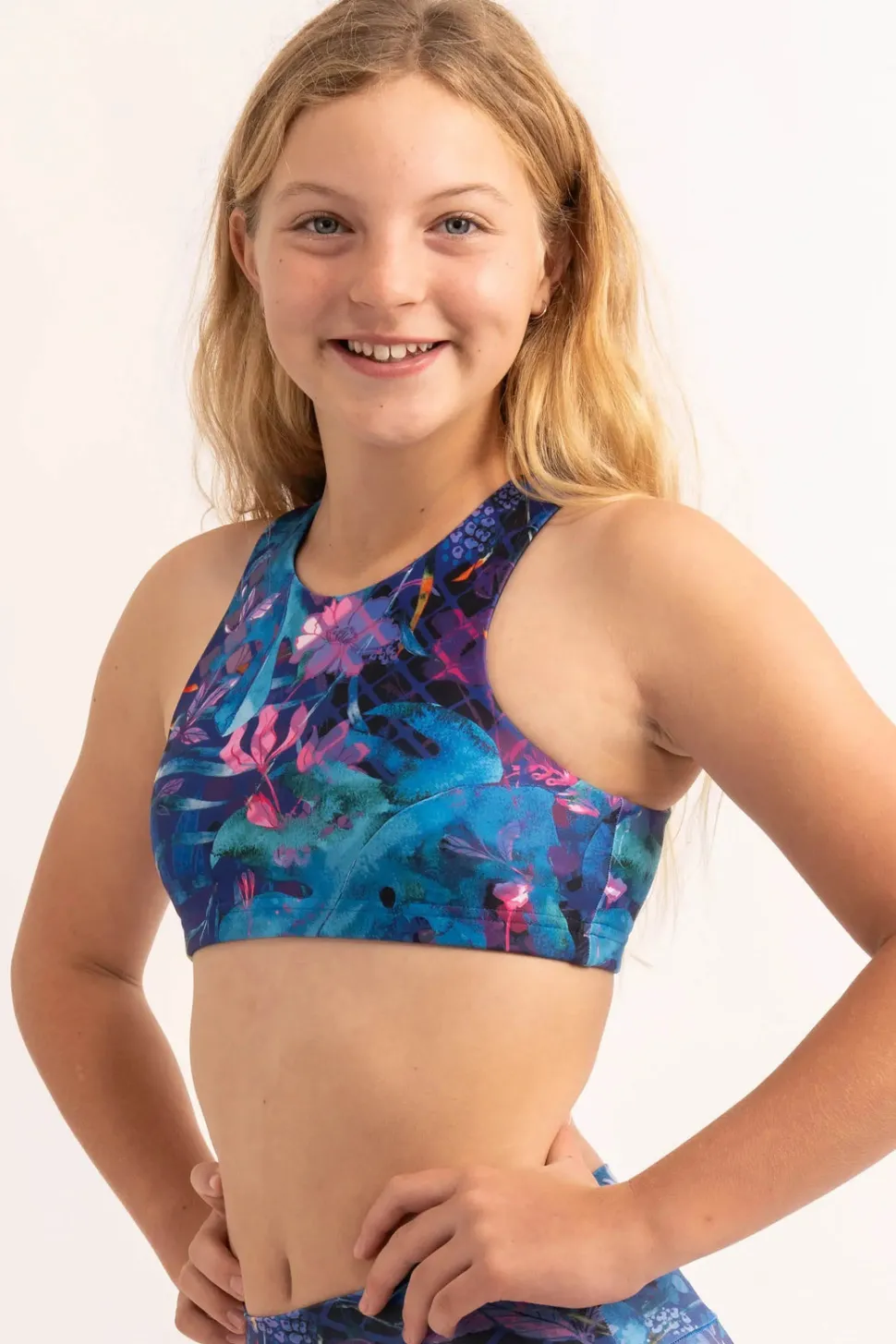 Performance Kids Crop Top - Mermaid Mafia