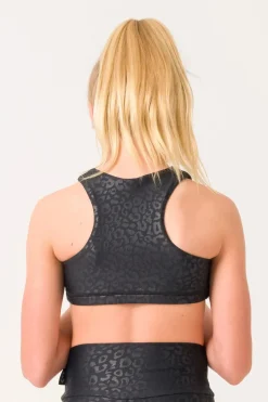 Performance Kids Crop Top - Black Exotic Touch Jag