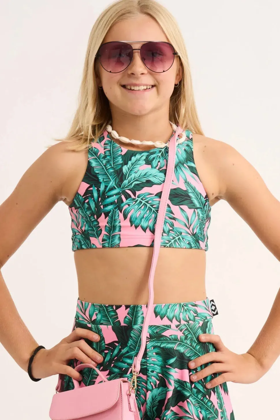 Performance Kids Crop Top - Leaf Your Mark