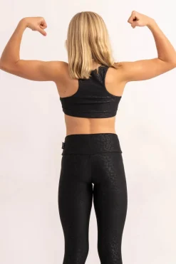 Performance Kids Crop Top - Black Exotic Touch Jag
