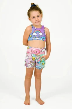 Performance Kids Crop Top - Unicorn