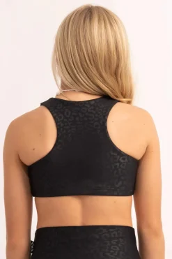 Performance Kids Crop Top - Black Exotic Touch Jag