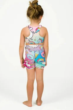 Performance Kids Crop Top - Unicorn
